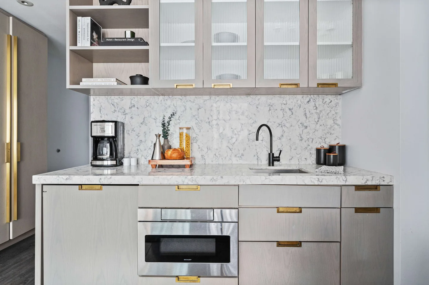 Kitchen — Classic King Studio Apartment — 17John, Financial District