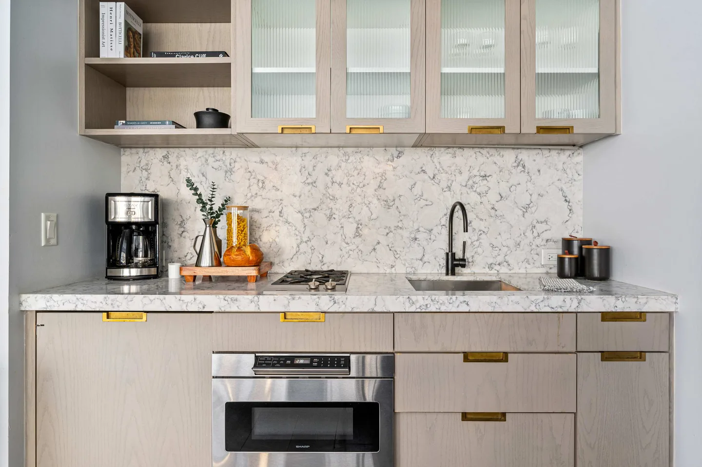 Kitchen — Classic Queen Studio Apartment — 17John, Financial District