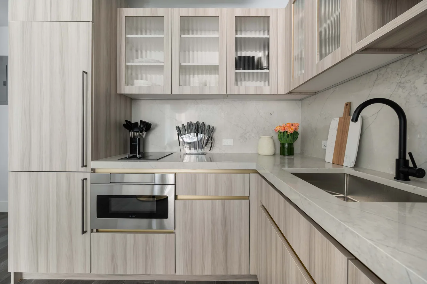 Kitchen — Elite King Studio Apartment — 17John, Financial District