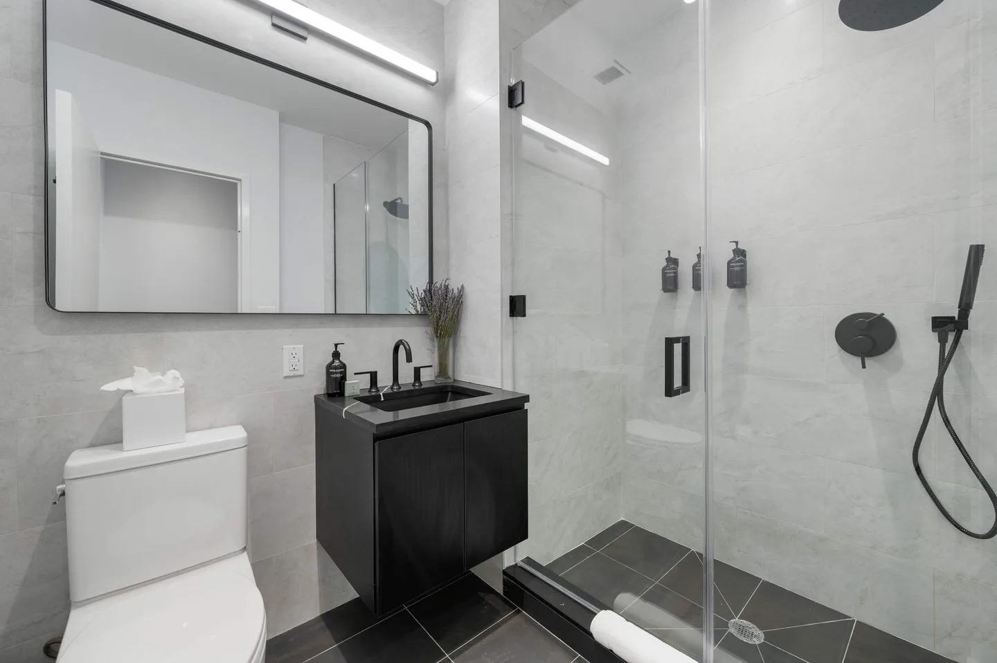 Bathroom — Elite King Studio Apartment — 17John, Financial District