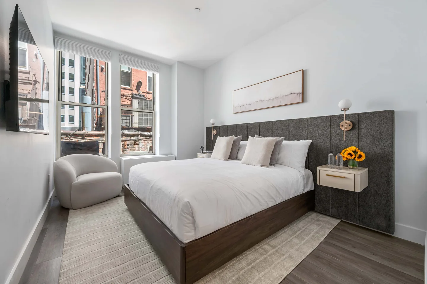 Bedroom — Superior 2 Bedroom Apartment — 17John, Financial District