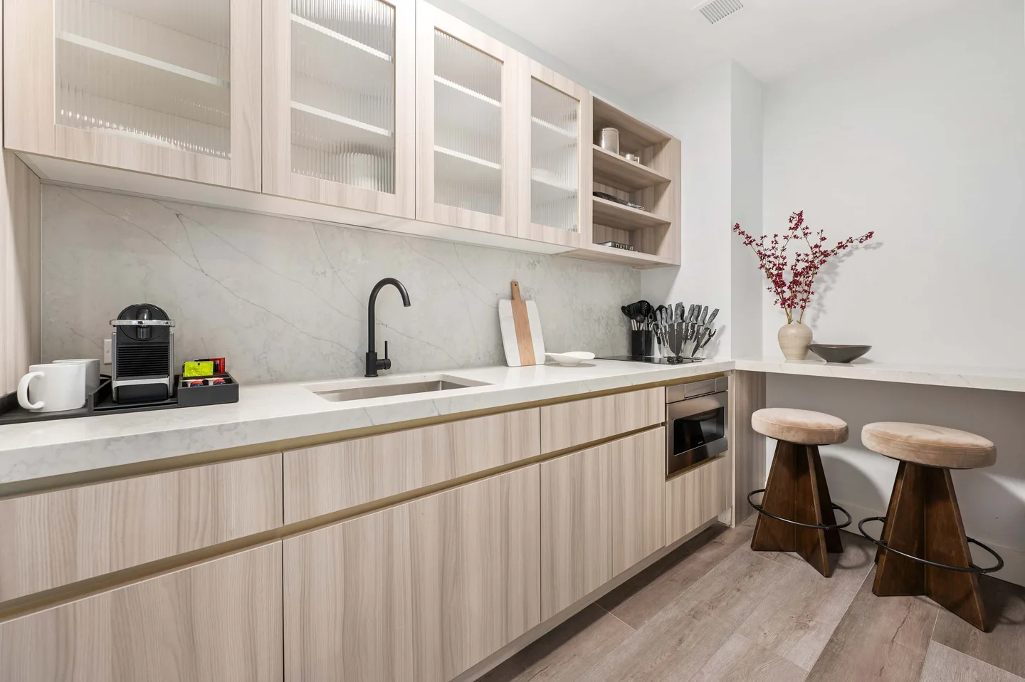 Kitchen — Superior King Studio Apartment — 17John, Financial District